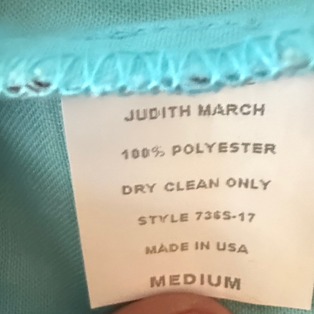 Judith March Red Lace Crochet Shorts light Blue Lining Medium Boutique - Picture 6 of 7